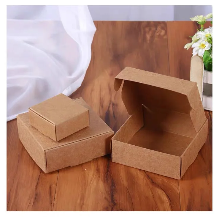 50 шт./лот 2020 Новый DIY коробка из крафт-бумаги подарочная для свадебной день