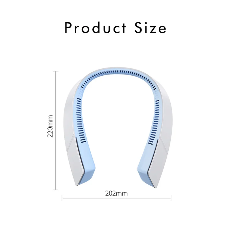 2400mA Leafless Fan Mini Outdoor Silent Neck-mounted USB Charging Portable Household U-shaped Sports Fan
2400mA Leafless Fan Mini Outdoor Silent Neck-mounted USB Charging Portable Household U-shaped Sports Fan