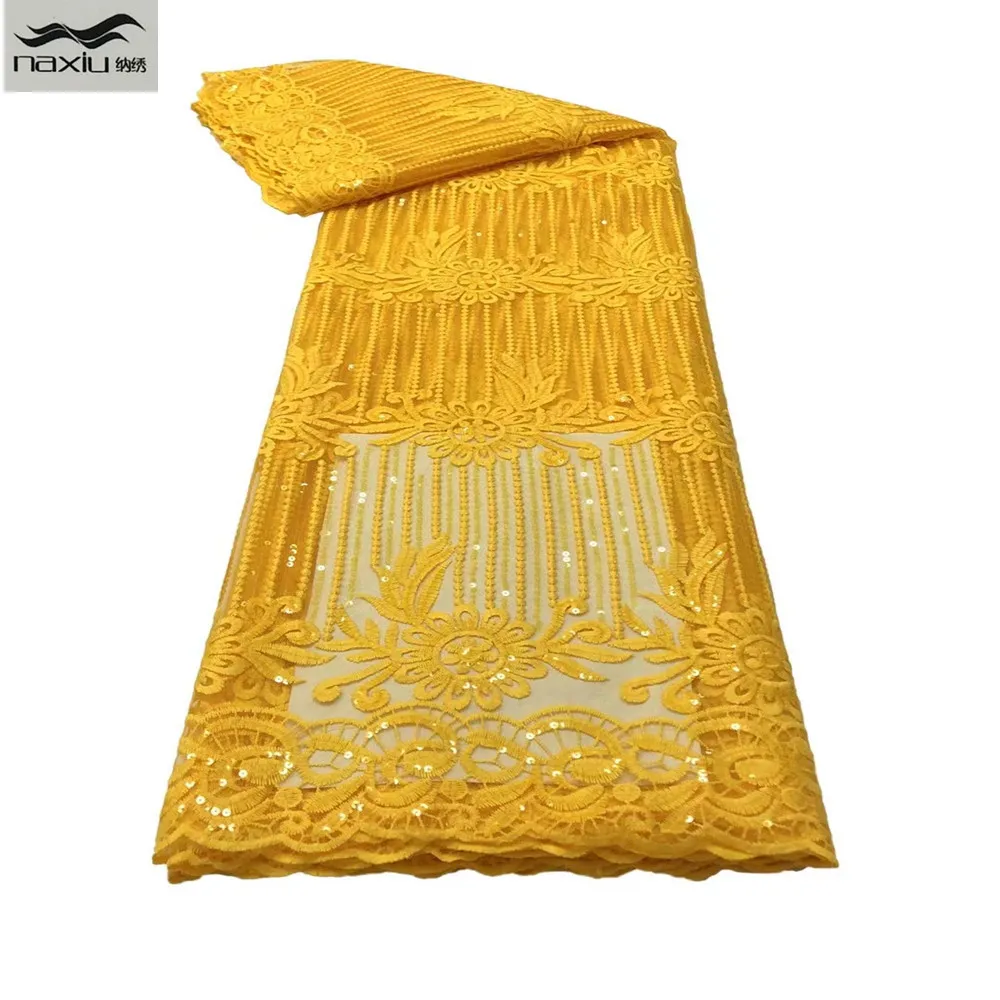 Madison Sequins African Guipure Cord Lace Fabric Yellow Nigerian Water Soluble Cord Lace Milk Silk Lace Fabric For Dress
Madison Sequins African Guipure Cord Lace Fabric Yellow Nigerian Water Soluble Cord Lace Milk Silk Lace Fabric For Dress
