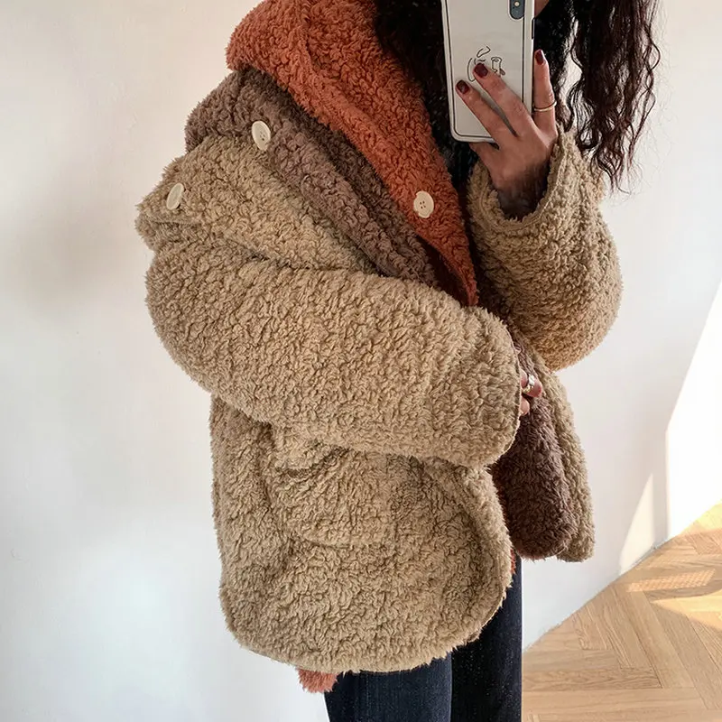 Winter Women Cozy Hooded Jacket Polar Fleece Soft Warm Lightweight Coat Femal Thermel Bear Plush Fabric Comfort Outerwear Plain
Winter Women Cozy Hooded Jacket Polar Fleece Soft Warm Lightweight Coat Femal Thermel Bear Plush Fabric Comfort Outerwear Plain
