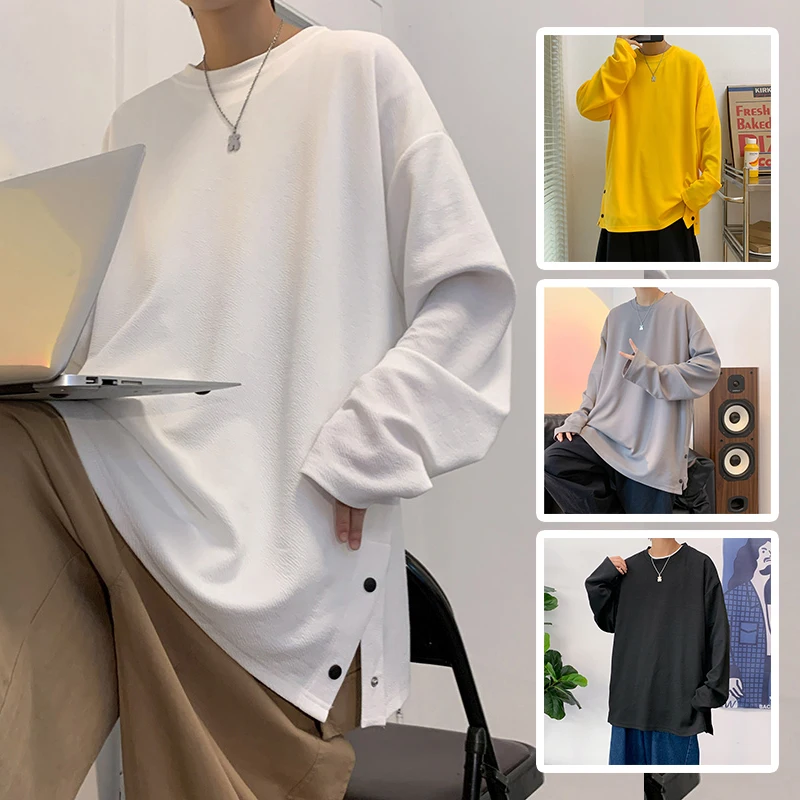 September Autumn Spot New Style Buttoned Long-Sleeved Long-Sleeved Rowed T-shirt Men's Bottoming Shirt Loose Plus Size Blouse
September Autumn Spot New Style Buttoned Long-Sleeved Long-Sleeved Rowed T-shirt Men's Bottoming Shirt Loose Plus Size Blouse