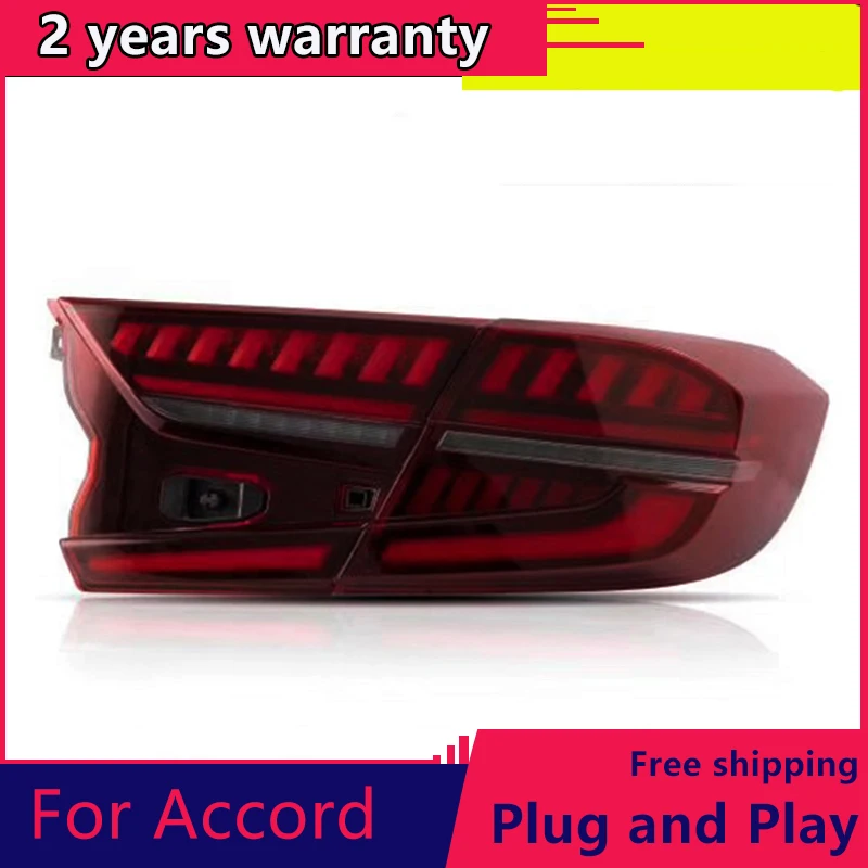 CAR for Honda Accord Tail Lights 2018 New Accord 10th LED Tail Light LED Rear Lamp LED DRL+Brake+Dynamic Signal+Reversing light
CAR for Honda Accord Tail Lights 2018 New Accord 10th LED Tail Light LED Rear Lamp LED DRL+Brake+Dynamic Signal+Reversing light