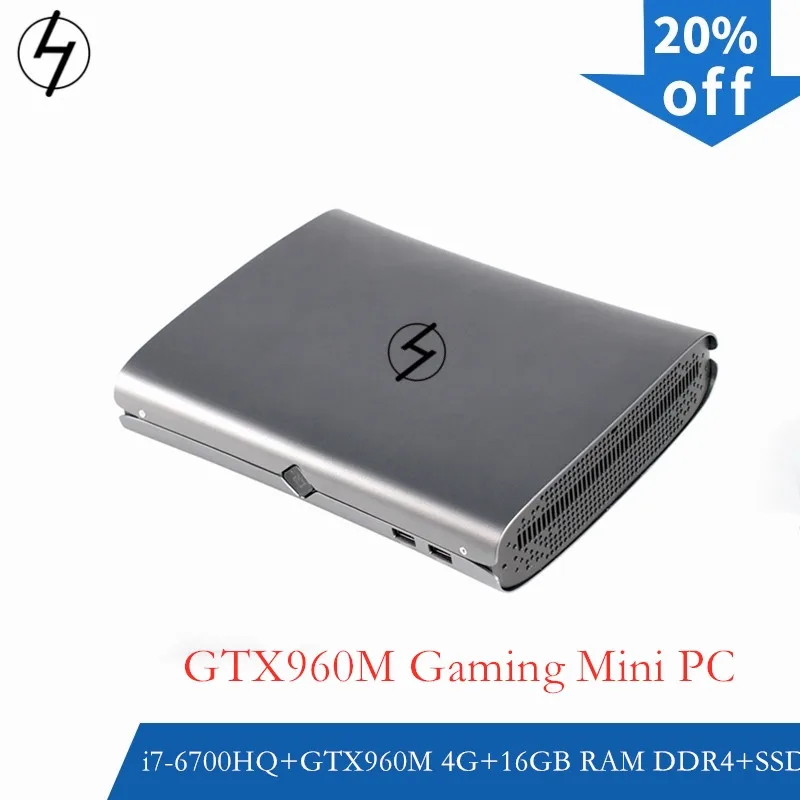 LHMZNIY игровой I7 6700HQ Nvida GTX 960M мини ПК 32G DDR4 1T PCIE SSD Intel Linux Windows 10 Настольный HDMI 4K