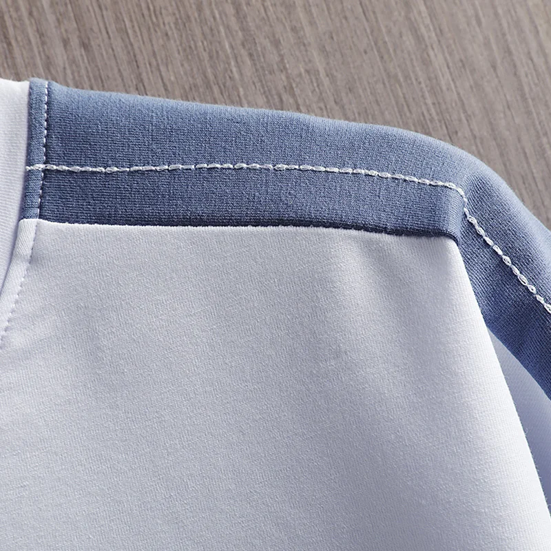 Men New Casual T Shirts Solid Patchwork High Quality Summer Short Sleeve Tops Tees Male O-Neck Loose T-Shirt Jogging Comfortable
Men New Casual T Shirts Solid Patchwork High Quality Summer Short Sleeve Tops Tees Male O-Neck Loose T-Shirt Jogging Comfortable