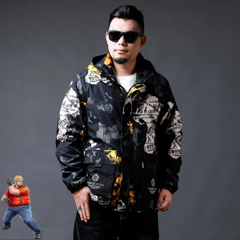 Spring Cargo Jacket Men Pattern Autumn Windbreaker Hooded Plus Size Male Trench 6XL 7XL 8XL 10XL Camouflage Loose Coat Clothes
Spring Cargo Jacket Men Pattern Autumn Windbreaker Hooded Plus Size Male Trench 6XL 7XL 8XL 10XL Camouflage Loose Coat Clothes