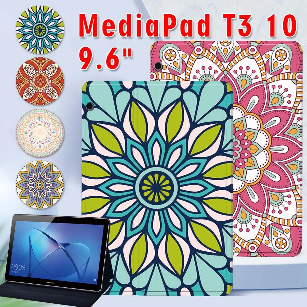 PU Leather Tablet Case for Huawei MediaPad T3 10 9.6" Mandala Series Pattern Stand Cover Case
PU Leather Tablet Case for Huawei MediaPad T3 10 9.6" Mandala Series Pattern Stand Cover Case