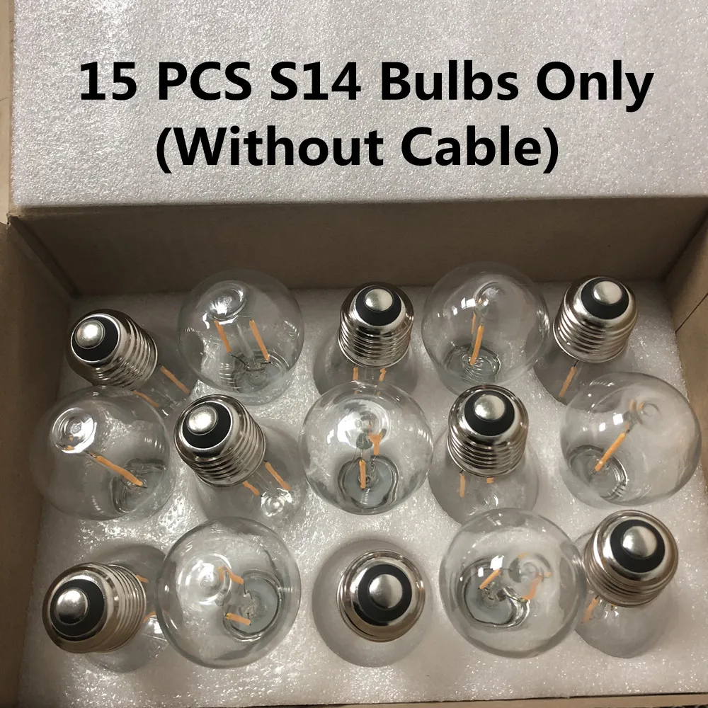 S14 series LED bulbs, 15, warm white / multicolor, E27, retro, Edison, filament, outdoor, garden, wedding lamp, IP65
S14 series LED bulbs, 15, warm white / multicolor, E27, retro, Edison, filament, outdoor, garden, wedding lamp, IP65