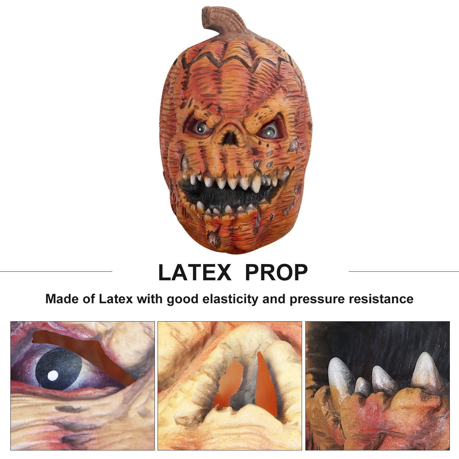 Halloween Pumpkin Horror Grimace Mask Latex Pumpkin Headgear Funny Latex Masquerade Party Cosplay Mask Halloween Dress Costume
Halloween Pumpkin Horror Grimace Mask Latex Pumpkin Headgear Funny Latex Masquerade Party Cosplay Mask Halloween Dress Costume