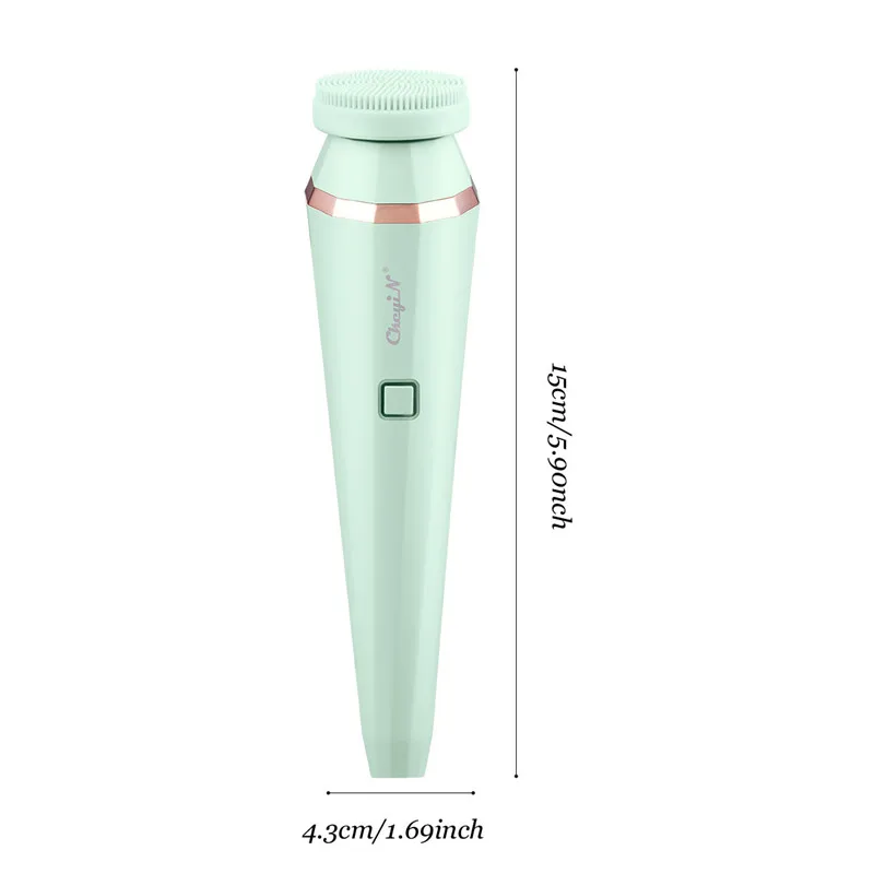 CkeyiN 4 In 1 Electric Facial Cleansing Brush Pore Cleaner Blackhead Remover Cleaning Skin Washing Brush Face Roller Massage
CkeyiN 4 In 1 Electric Facial Cleansing Brush Pore Cleaner Blackhead Remover Cleaning Skin Washing Brush Face Roller Massage