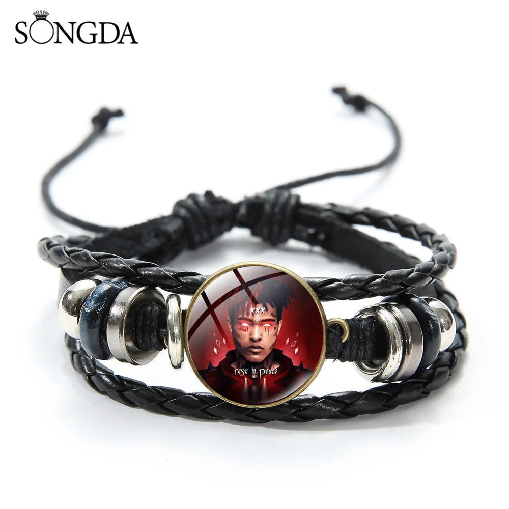 Hip Hop Singer Bracelets Leather Multi Layer Figure Metal Bead Glass Dome Punk Rapper Bracelet For Men Women Jewelry New Fashion
Hip Hop Singer Bracelets Leather Multi Layer Figure Metal Bead Glass Dome Punk Rapper Bracelet For Men Women Jewelry New Fashion