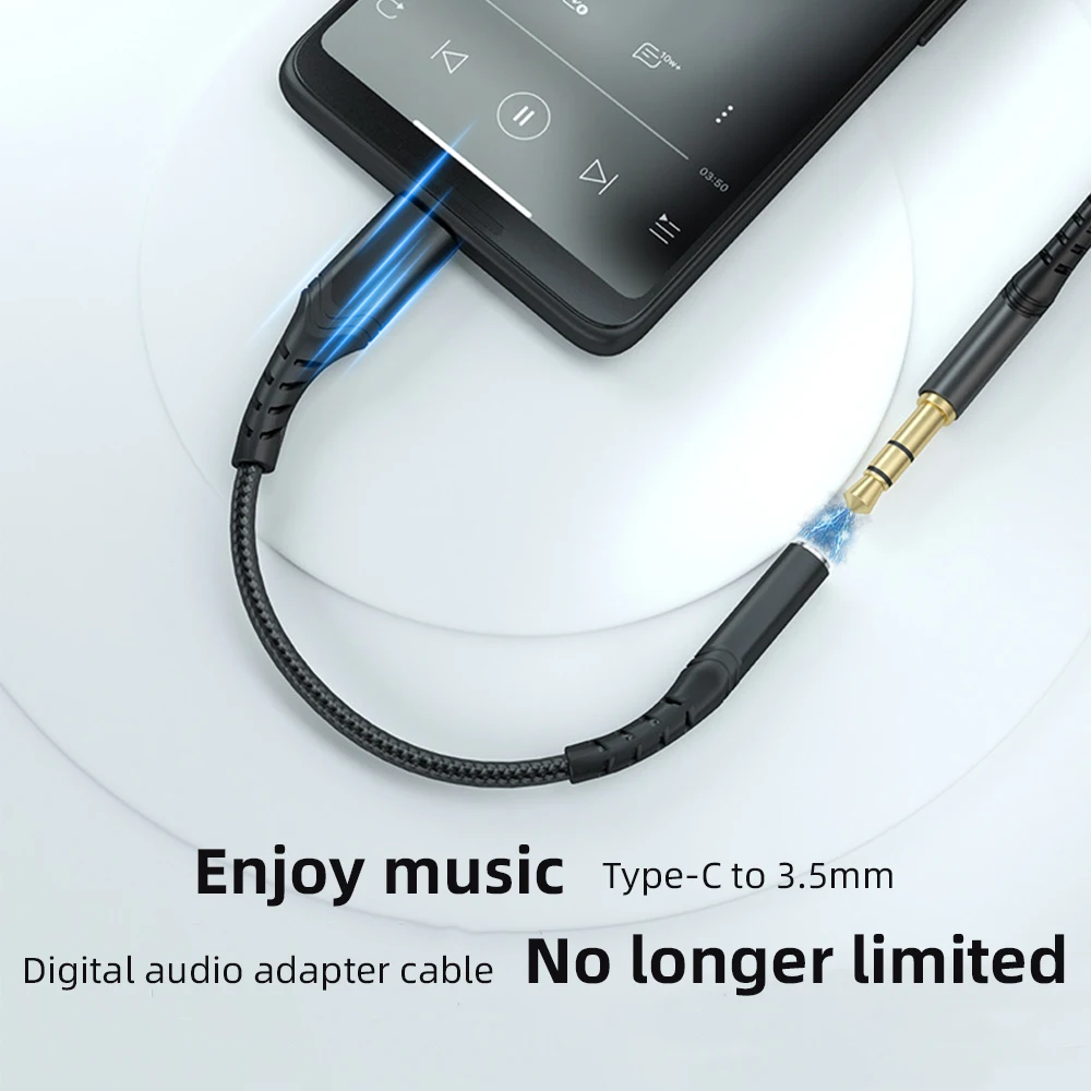 ! Переходник ACCEZZ DAC Type C на 3 5 мм Aux USB папа разъем для наушников мама аудио кабель