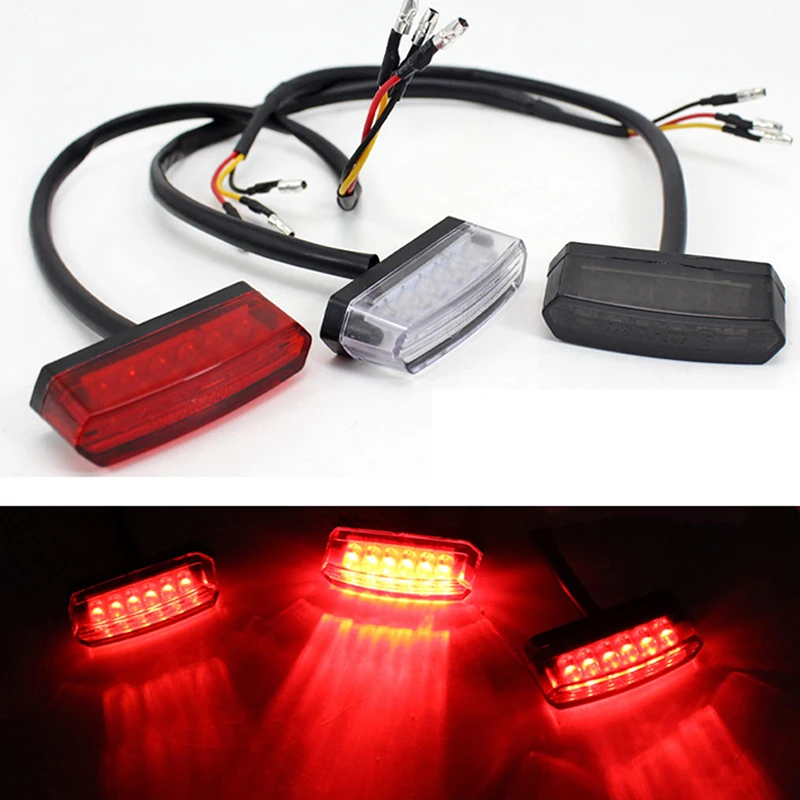 Universele 12V Motorfiets Achterrem Led Staart Stop Light Lamp Voor Vuil Achterlicht Achter Kentekenverlichting Decoratieve Lamp
Universele 12V Motorfiets Achterrem Led Staart Stop Light Lamp Voor Vuil Achterlicht Achter Kentekenverlichting Decoratieve Lamp