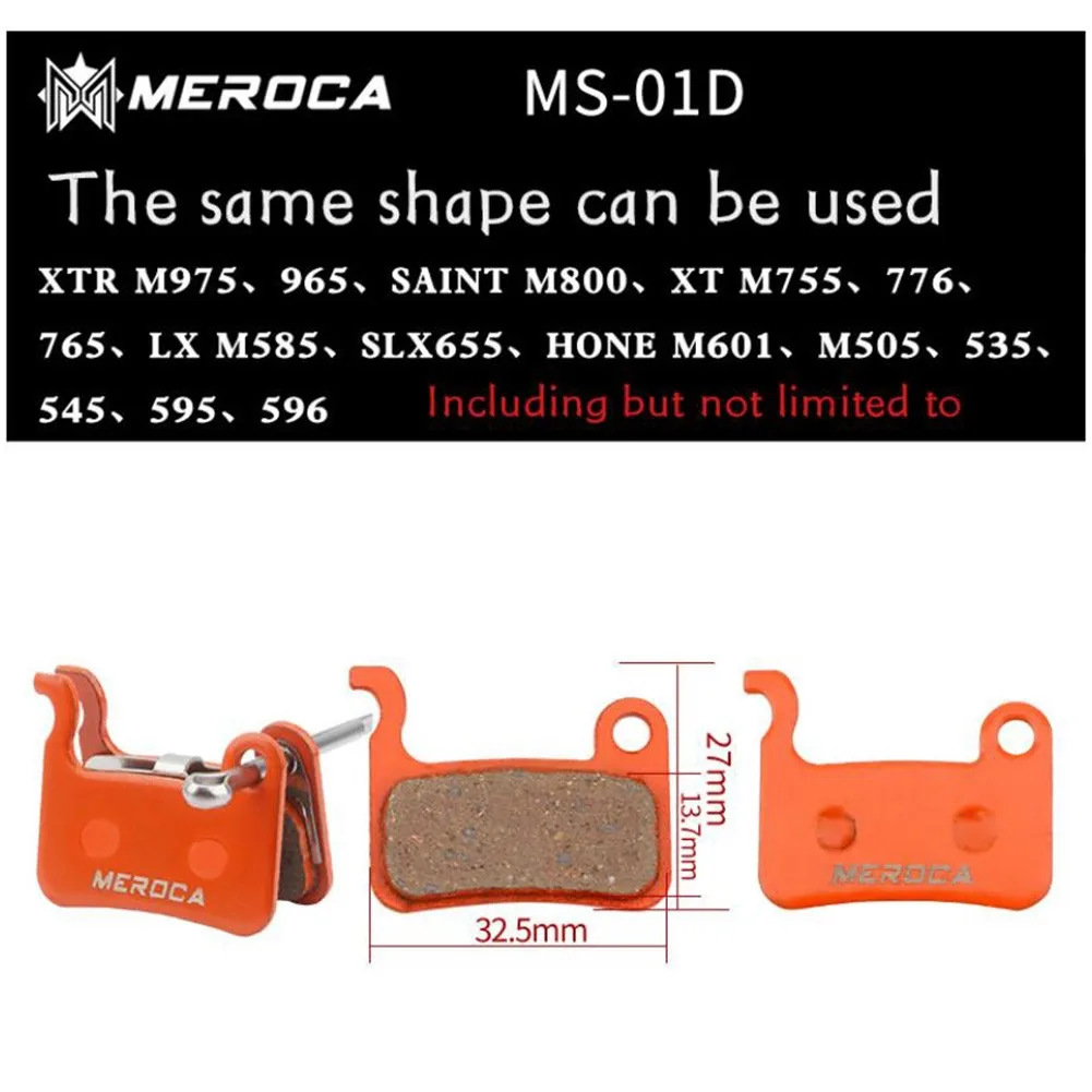 MEROCA 1 Pair Resin Disc Brake Pad Lightweight Compact Accessories Bicycle For M615 M315 M355 With Better Heat Dissipation
MEROCA 1 Pair Resin Disc Brake Pad Lightweight Compact Accessories Bicycle For M615 M315 M355 With Better Heat Dissipation