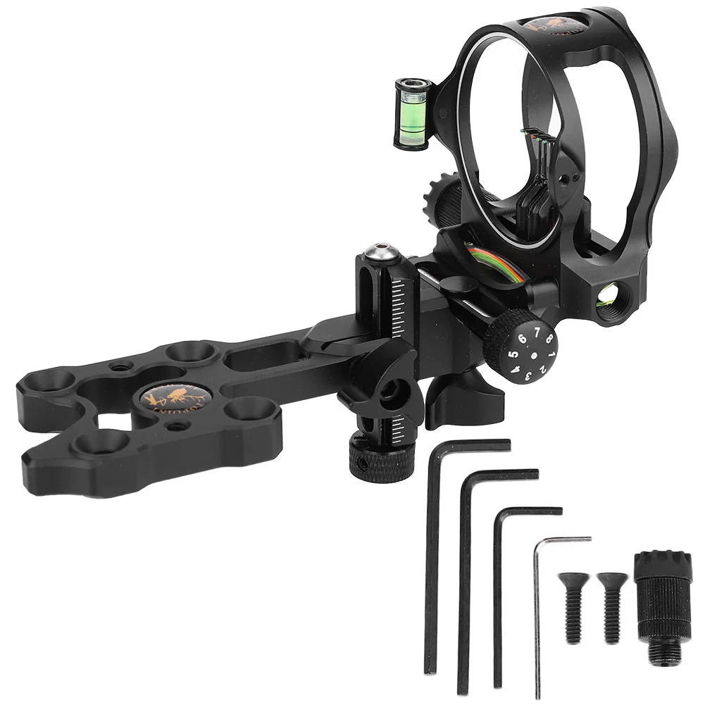 Aluminium Alloy Outdoor 5 Pin Archery Adjustable Compound Bow Sight with Light for Hunting
Aluminium Alloy Outdoor 5 Pin Archery Adjustable Compound Bow Sight with Light for Hunting