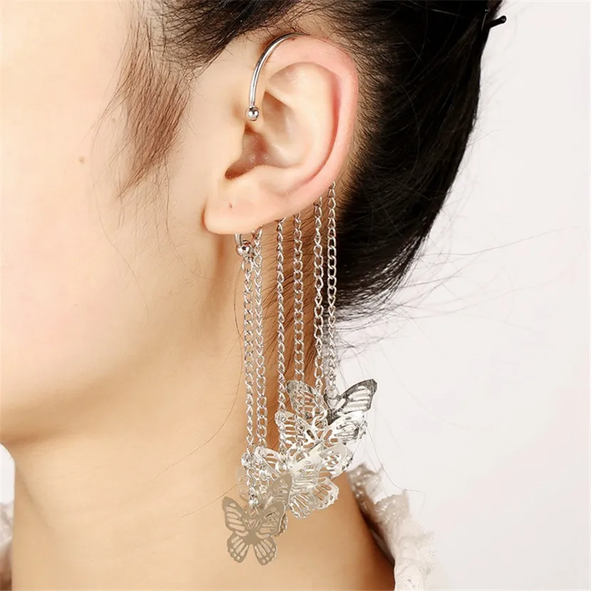 Butterfly Ear Clips Long Hanging Earrings Cool Stuff Lightning Offer Wholesale Gold Plated Tassel Earcuff Decorations For Girls
Butterfly Ear Clips Long Hanging Earrings Cool Stuff Lightning Offer Wholesale Gold Plated Tassel Earcuff Decorations For Girls
