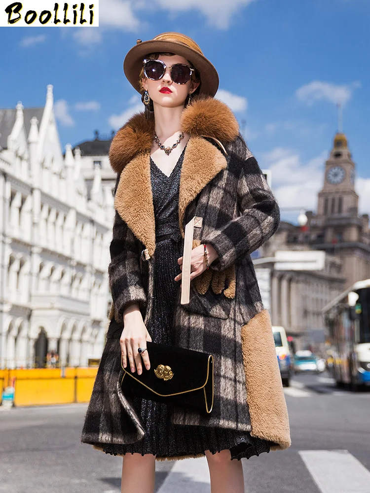 Real Sheep Boollili Shearling Fur Coat Female Fox Fur Collar Wool Coats Winter Jacket Women Woolen Down Jackets Chaqueta Mujer
Real Sheep Boollili Shearling Fur Coat Female Fox Fur Collar Wool Coats Winter Jacket Women Woolen Down Jackets Chaqueta Mujer