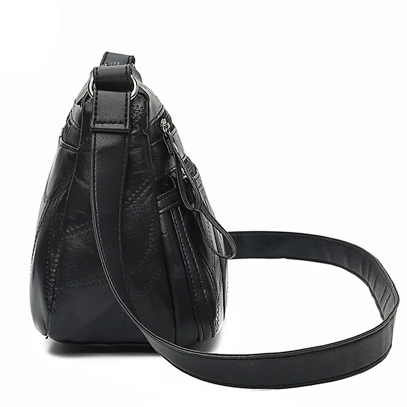 Ladies Messenger Bag Ladies One Shoulder Messenger Bag Small Leather Handbag Black
Ladies Messenger Bag Ladies One Shoulder Messenger Bag Small Leather Handbag Black