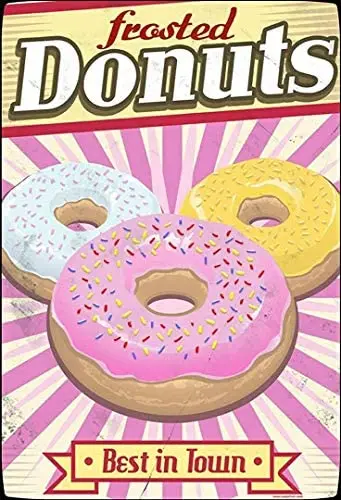 Tin Sign Donuts Metal Sign Home Cafe Bar Pub Retro Wall Decoration Man Cave 12X16 inch
Tin Sign Donuts Metal Sign Home Cafe Bar Pub Retro Wall Decoration Man Cave 12X16 inch