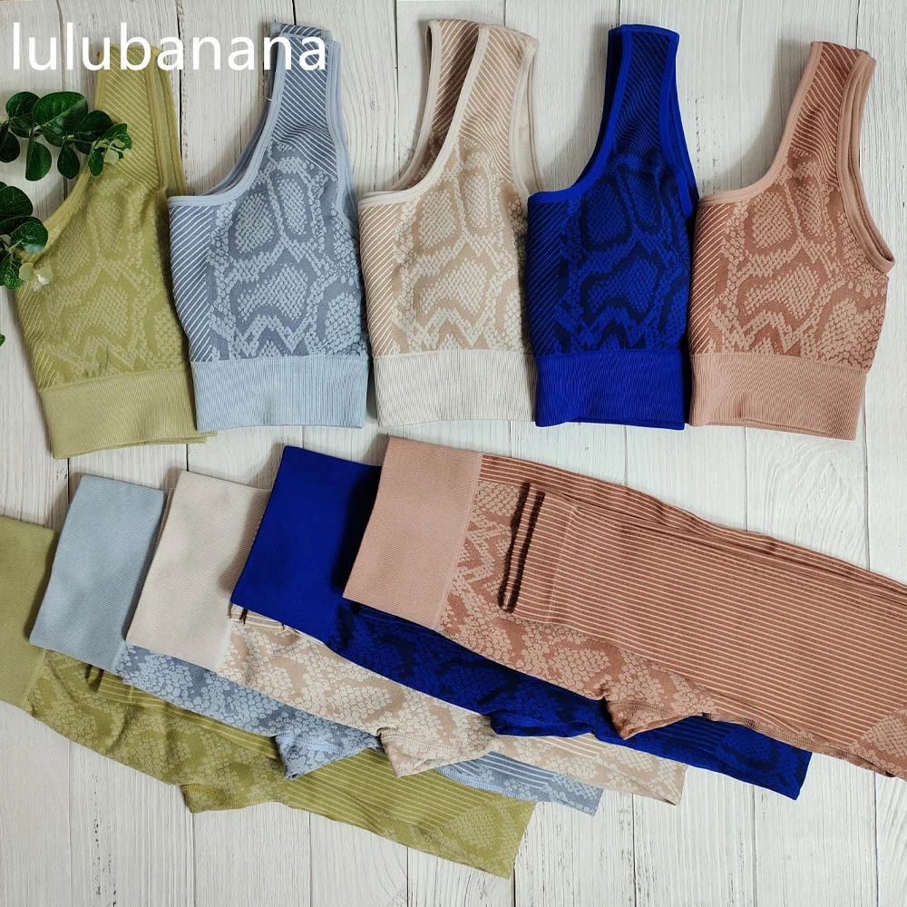 Snake Skin Print Seamless Yoga Set Sport Outfits Women Workout Two 2pcs Piece Crop top Bra Leggings Gym Suit Fitness Sport Sets
Snake Skin Print Seamless Yoga Set Sport Outfits Women Workout Two 2pcs Piece Crop top Bra Leggings Gym Suit Fitness Sport Sets