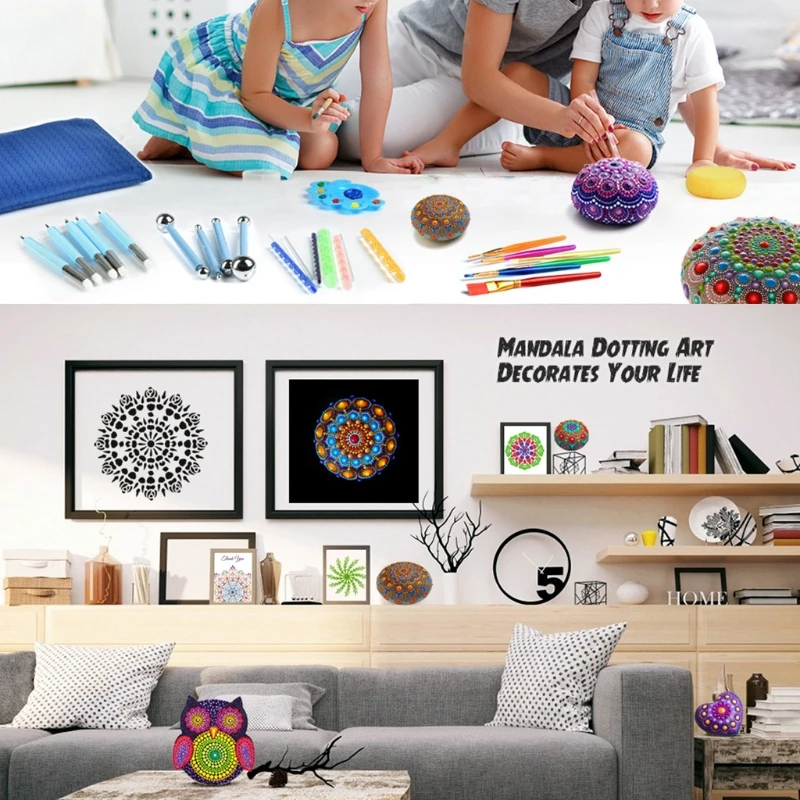 Mandala Dotting Tools Set 35 PCS Mandala Painting Kit Art Craft Supplies
Mandala Dotting Tools Set 35 PCS Mandala Painting Kit Art Craft Supplies