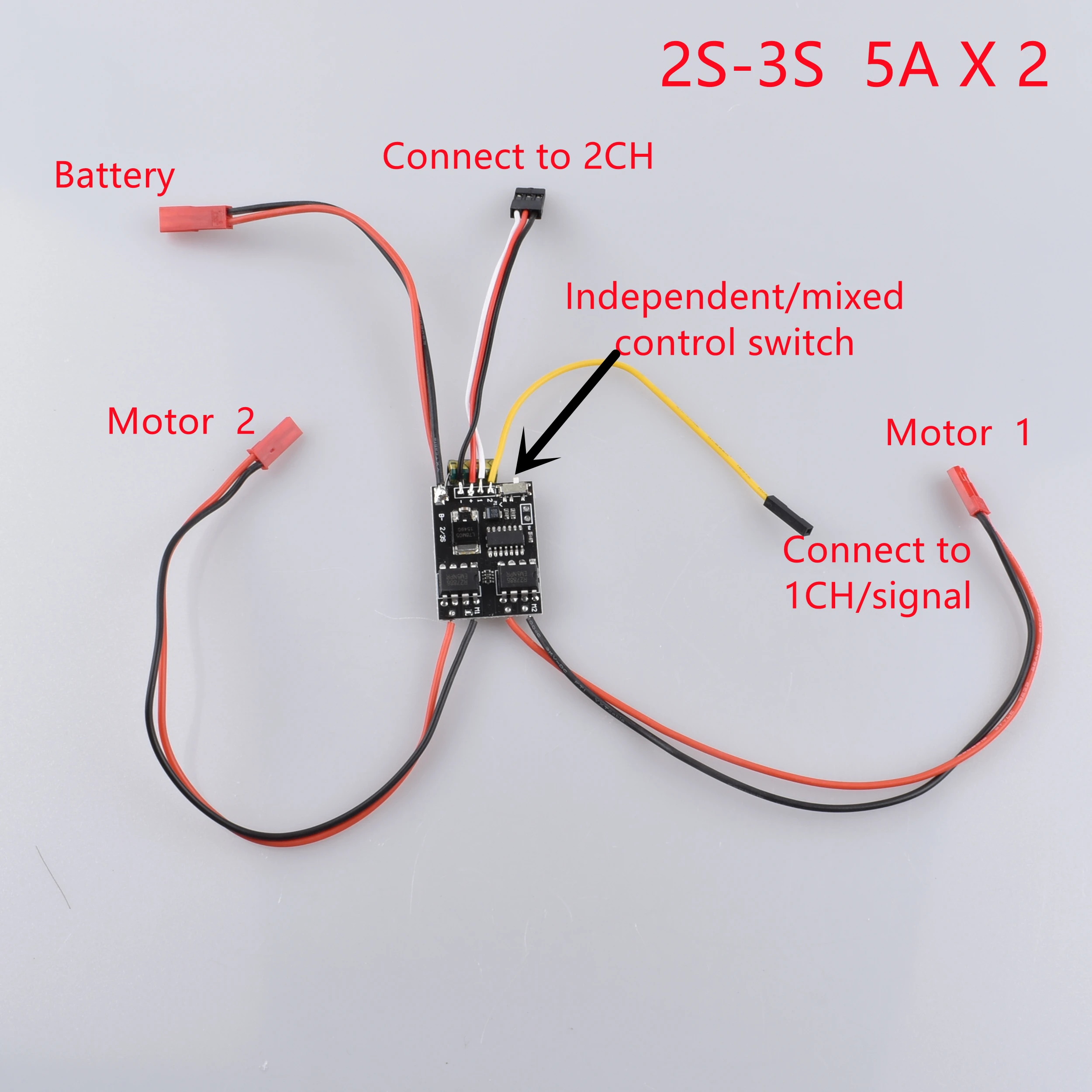 Двухсторонний двунаправленный матовый Esc 2s 3s Lipo 5a регулятор скорости для