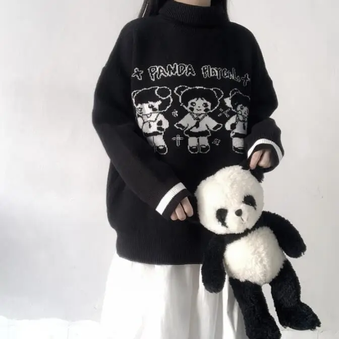 Winter Women Sweet Knitted Sweater 2020 New Fashion Harajuku Cartoon Girl Pullover Female Kawaii Cute Ulzzang Warm Jumpers Tops
Winter Women Sweet Knitted Sweater 2020 New Fashion Harajuku Cartoon Girl Pullover Female Kawaii Cute Ulzzang Warm Jumpers Tops