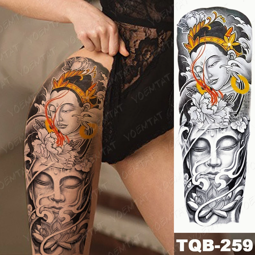 Waterproof Temporary Full Arm Tattoo Sticker Brocade Japanese Carp Lotus Dragon Flash Tatto Women Body Art Fake Sleeve Tatoo Man
Waterproof Temporary Full Arm Tattoo Sticker Brocade Japanese Carp Lotus Dragon Flash Tatto Women Body Art Fake Sleeve Tatoo Man
