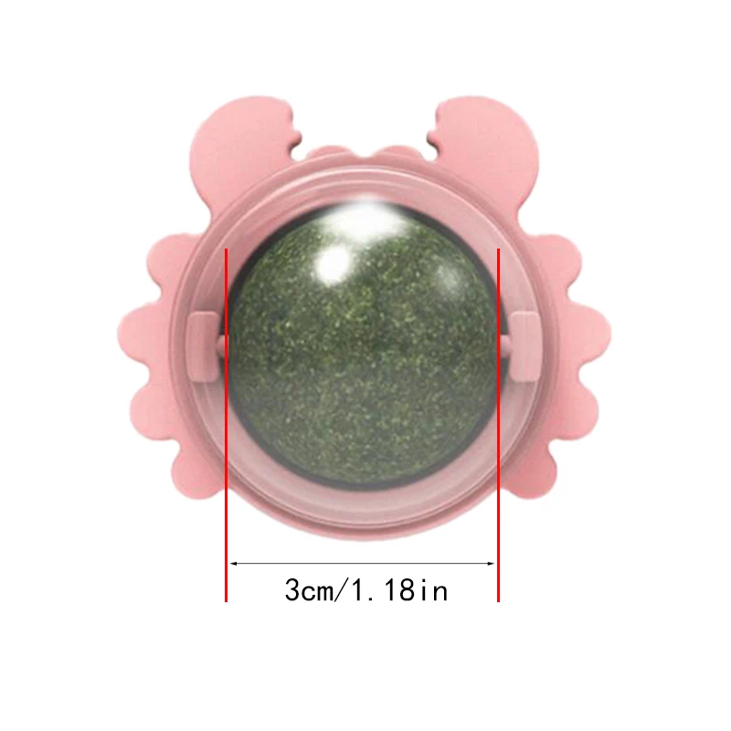 Catnip Ball Cat Treat Toys Snack Self-Adhesive Rotated Catnip Ball Cats Wall Mount Molar Teething Toy For Cats Ball
Catnip Ball Cat Treat Toys Snack Self-Adhesive Rotated Catnip Ball Cats Wall Mount Molar Teething Toy For Cats Ball