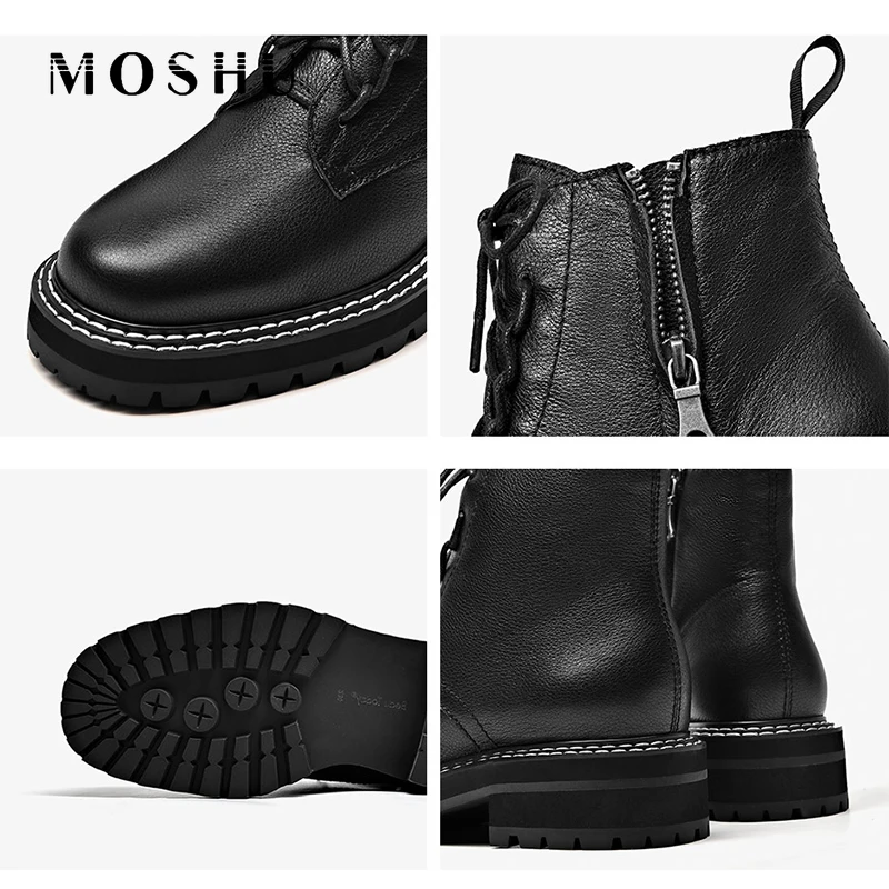 Fashion Ankle Boots for Women Thick Heel Short Boots Lace-Up Round Toe Motorcycle Booties Women Shoes Botas Mujer 2020
Fashion Ankle Boots for Women Thick Heel Short Boots Lace-Up Round Toe Motorcycle Booties Women Shoes Botas Mujer 2020
