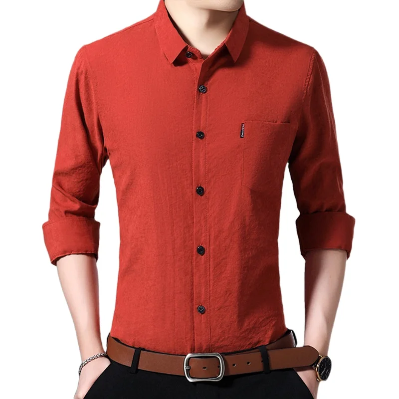 Spring and Autumn men's long-sleeved shirt youth slim shirt casual Korean edition men pure color thin clothes shirt/ men shirts
Spring and Autumn men's long-sleeved shirt youth slim shirt casual Korean edition men pure color thin clothes shirt/ men shirts
