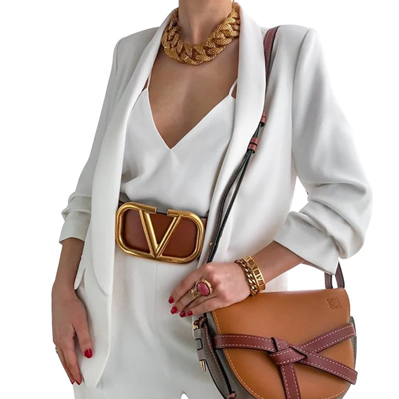 Ladies Fashion Casual Coat Lapel Slim Cardigan Outdoor Work Suit Jackets Open Front Women's Blazer Female Blusas Chaqueta Mujer
Ladies Fashion Casual Coat Lapel Slim Cardigan Outdoor Work Suit Jackets Open Front Women's Blazer Female Blusas Chaqueta Mujer