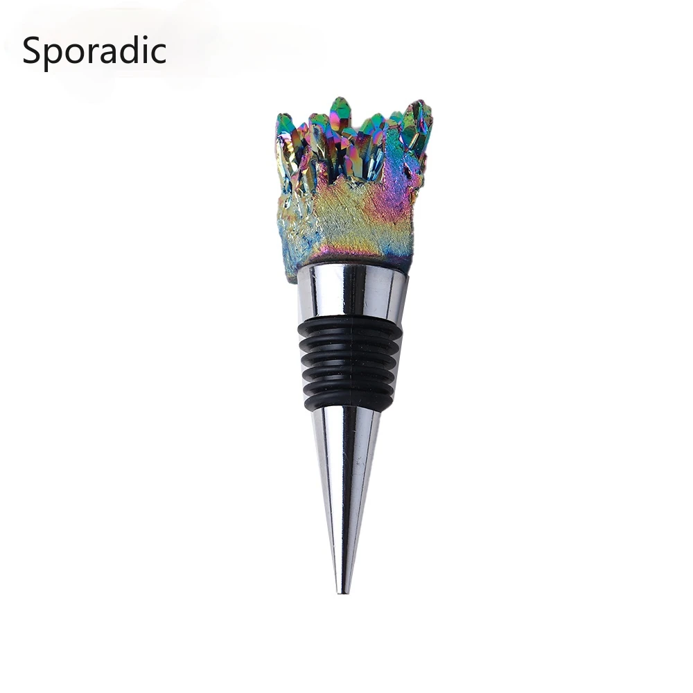 1PC Natural White Crystal Cluster Electroplating Rainbow Halo Healthy Energy Gem Wine Stopper Wine Sealing Home Decoration
1PC Natural White Crystal Cluster Electroplating Rainbow Halo Healthy Energy Gem Wine Stopper Wine Sealing Home Decoration