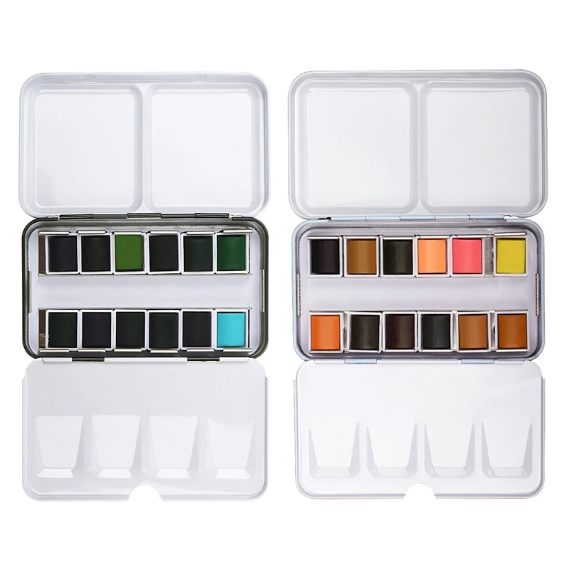 12 Colors Tin Box Solid Watercolor Skin Water Color Paint for Portraits Drawing
12 Colors Tin Box Solid Watercolor Skin Water Color Paint for Portraits Drawing
