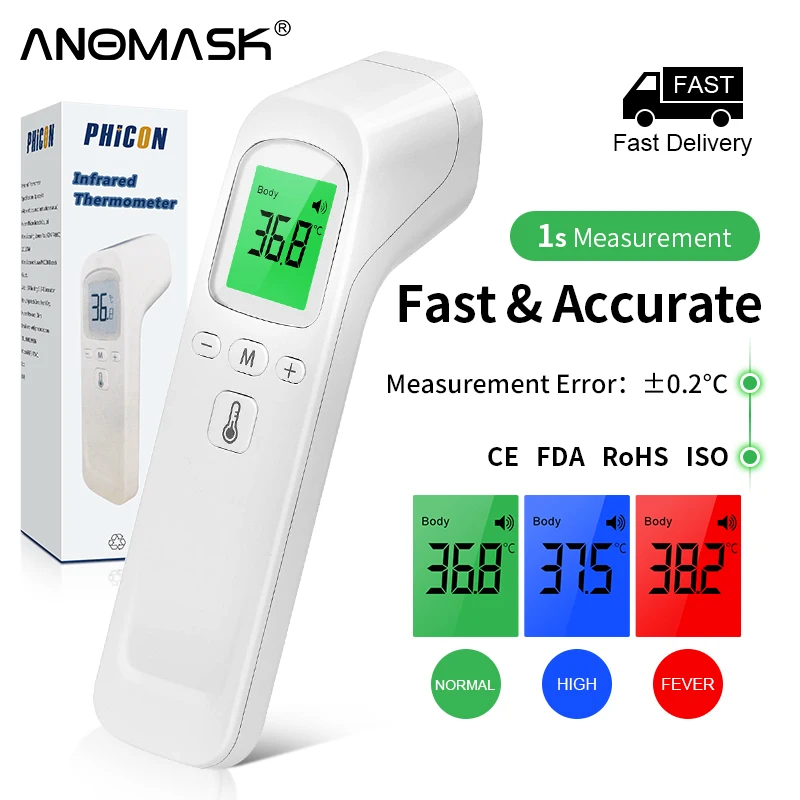Digital Infrared Phone Termometer Non-Contact Laser Forehead Thermometer For Adult and Baby Home Office Healthcare
Digital Infrared Phone Termometer Non-Contact Laser Forehead Thermometer For Adult and Baby Home Office Healthcare