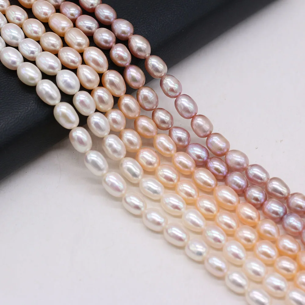 Natural Freshwater Pearls Rice Bead 6-7mm Crafts For Jewelry Making DIY Necklace Bracelet Accessories Gift 36CM Mother-of-pearl
Natural Freshwater Pearls Rice Bead 6-7mm Crafts For Jewelry Making DIY Necklace Bracelet Accessories Gift 36CM Mother-of-pearl