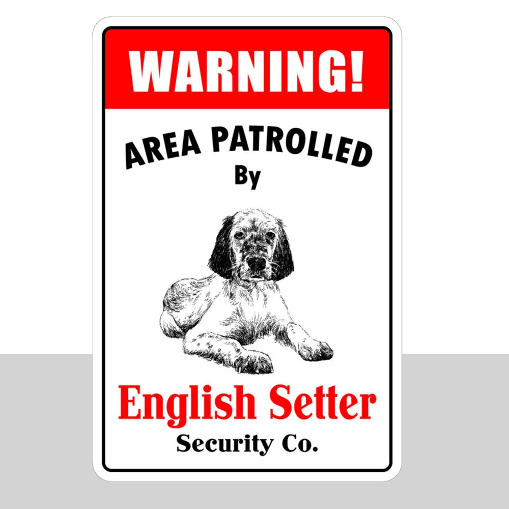 Aluminum Warning Area Patrolled By English Sette 8X12 Metal Novelty Sign Decor Metal
Aluminum Warning Area Patrolled By English Sette 8X12 Metal Novelty Sign Decor Metal
