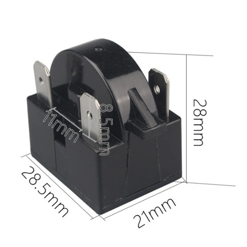 Universal Start Relay Refrigerator PTC 3 Pin Replacement Compressor Black PTC Start Relay 
Universal Start Relay Refrigerator PTC 3 Pin Replacement Compressor Black PTC Start Relay