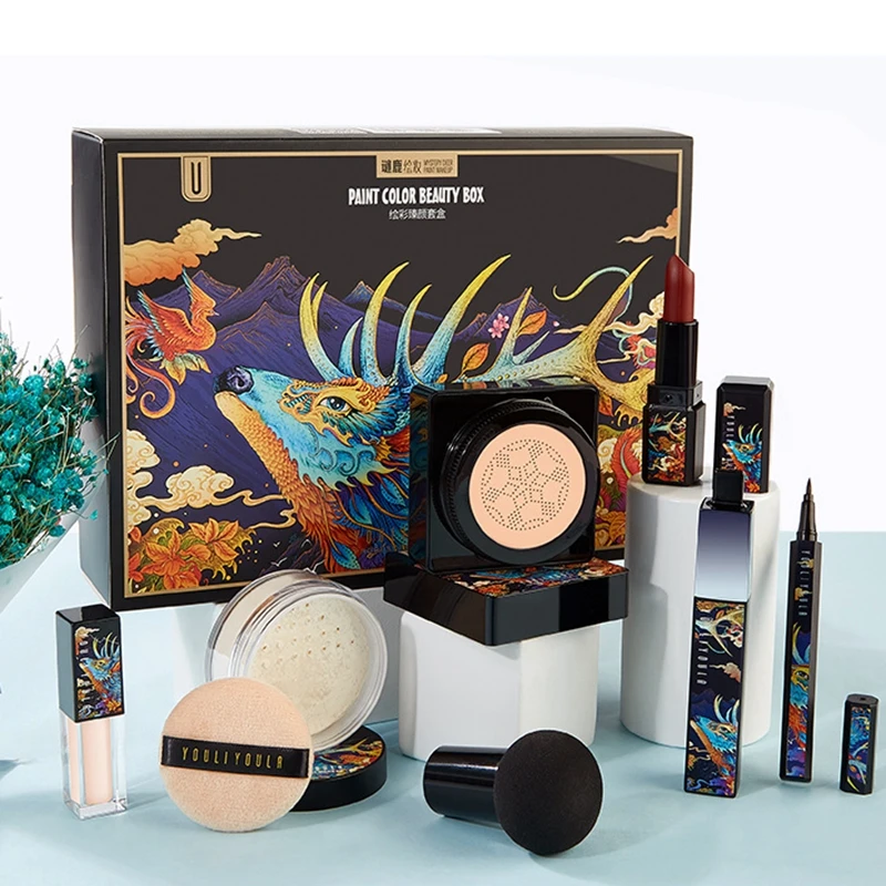 7pcs/set Makeup Sets include daily use Face Powder foundation Concealer Lipstick eyeliner make up Cosmetic gift box
7pcs/set Makeup Sets include daily use Face Powder foundation Concealer Lipstick eyeliner make up Cosmetic gift box