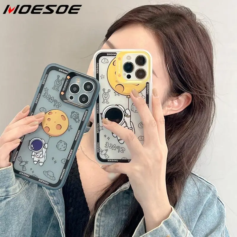 For iPhone 13 Pro Max Case Cute Cartoon Astronaut Clear Phone Case For iPhone 11 12 Pro Max XS Max XR X 8 7 Plus Soft Back Cover
For iPhone 13 Pro Max Case Cute Cartoon Astronaut Clear Phone Case For iPhone 11 12 Pro Max XS Max XR X 8 7 Plus Soft Back Cover