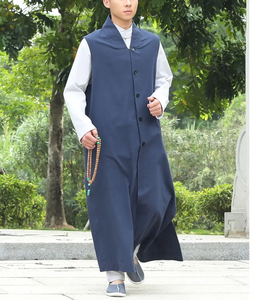 Унисекс высококачественные толстые хлопковые костюмы shaolin monk kung fu одежда дзен