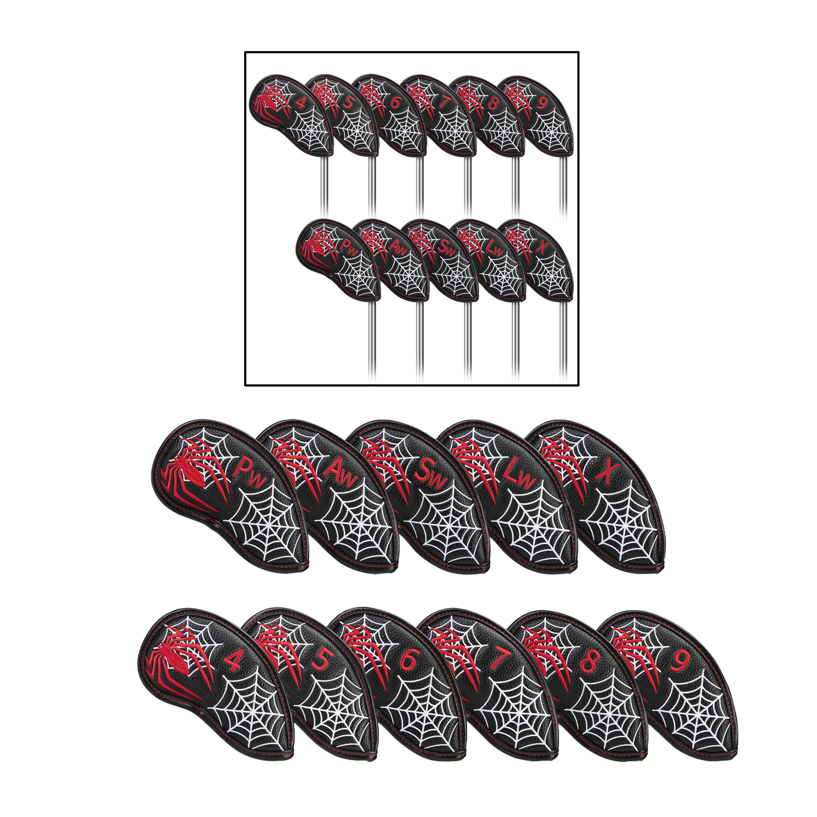11 Piece Golf Club Iron Headcover With Embroidery Number Set For All Irons Hybrid Putters Protector Wedges Covers Golfer Gifts
11 Piece Golf Club Iron Headcover With Embroidery Number Set For All Irons Hybrid Putters Protector Wedges Covers Golfer Gifts