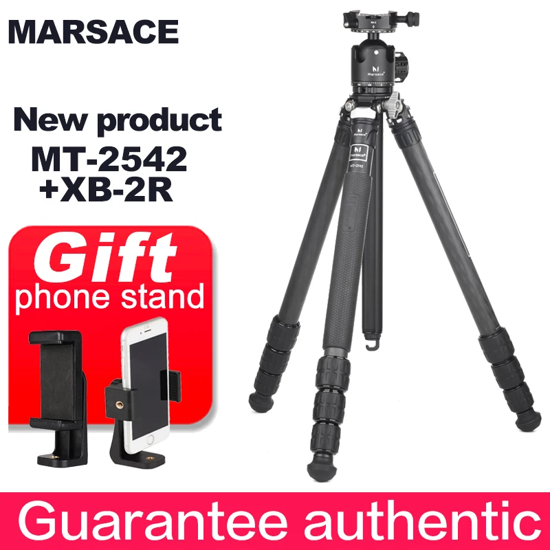 Marsace MT-2542+XB-2R Special-shaped central axis carbon fiber tripod+XB-2R ballhead gimal for SLR camera photography
Marsace MT-2542+XB-2R Special-shaped central axis carbon fiber tripod+XB-2R ballhead gimal for SLR camera photography