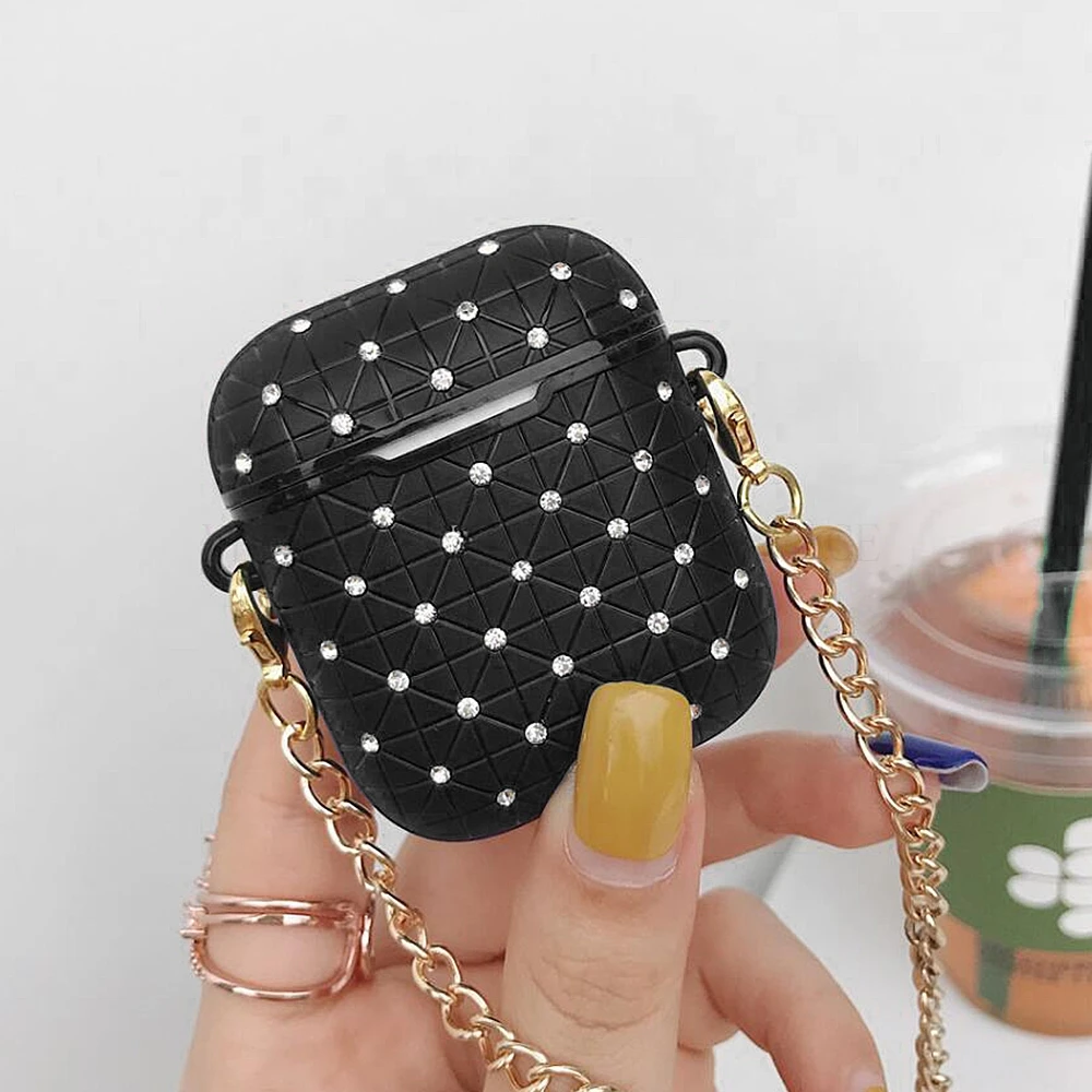 Wireless Bluetooth Earphone Bag For AirPods 2 1 Protective Charging Bag Bling Diamonds Plastic Cover Box Cases For AirPods 2 1
Wireless Bluetooth Earphone Bag For AirPods 2 1 Protective Charging Bag Bling Diamonds Plastic Cover Box Cases For AirPods 2 1