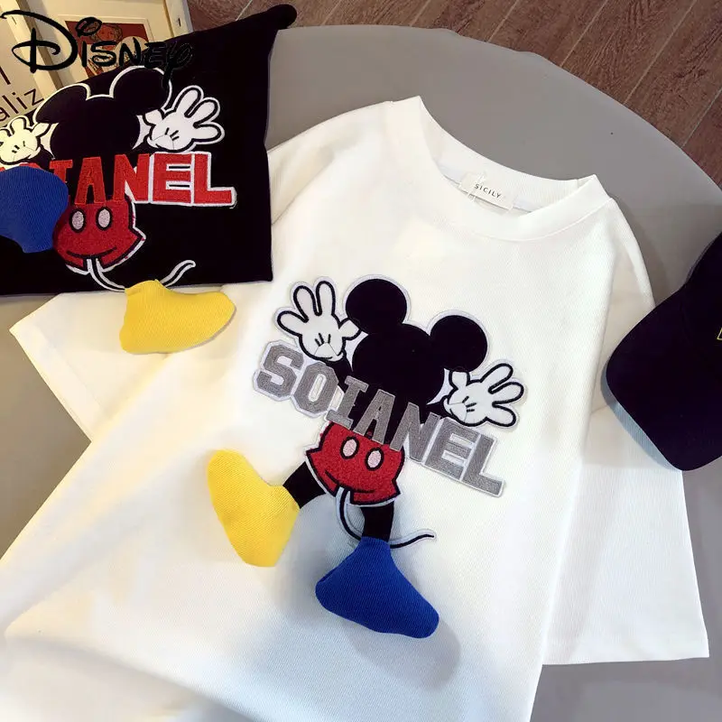 Disney ladies summer new cute cartoon print round neck short-sleeved simple and comfortable pure cotton loose wild T-shirt
Disney ladies summer new cute cartoon print round neck short-sleeved simple and comfortable pure cotton loose wild T-shirt