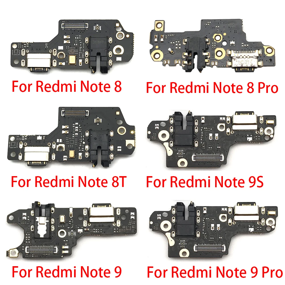 Плата зарядного USB порта гибкий кабель для Xiaomi Redmi Note 8 8T 9 9S Pro Mi 10T Lite док разъем с