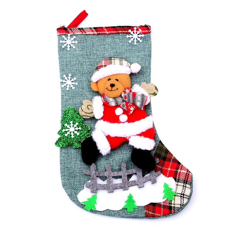 Christmas decorations linen large Christmas stockings Christmas gift bag gift bag
Christmas decorations linen large Christmas stockings Christmas gift bag gift bag