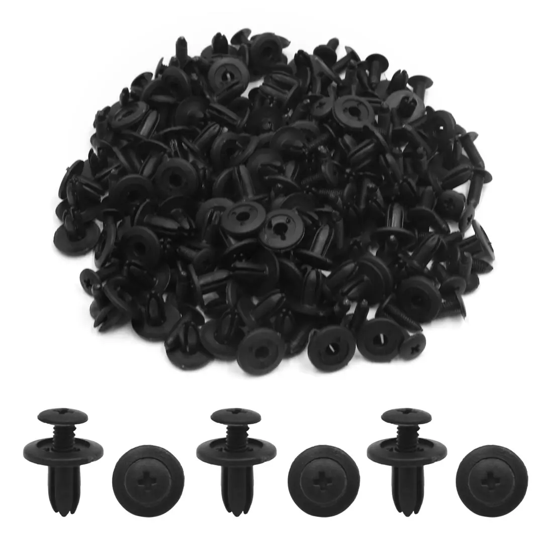 X Autohaux 100 шт., диаметр 6 мм, черная пластиковая заклепка, крепеж для двери бампера автомобиля
X Autohaux 100 шт., диаметр 6 мм, черная пластиковая заклепка, крепеж для двери бампера автомобиля