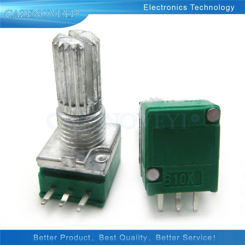 5 шт./лот RK097N B1K B5K B10K B20K B50K B100K B500K B250K с переключатель аудио 3pin вал 15 мм усилитель