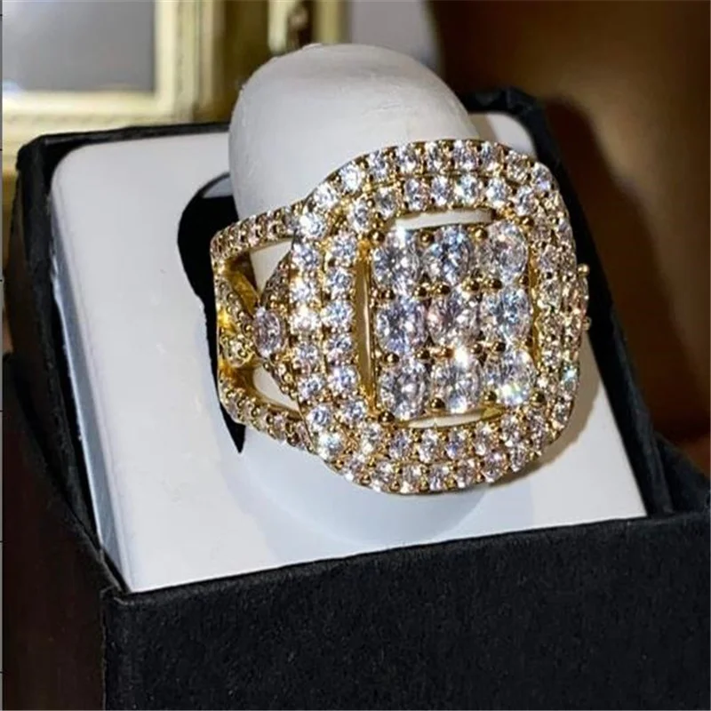 Popular Geometric Full Crystal Engagement Rings for Women Fashion Wedding Party Rings Jewelry Hand Accessories Whole Sale
Popular Geometric Full Crystal Engagement Rings for Women Fashion Wedding Party Rings Jewelry Hand Accessories Whole Sale