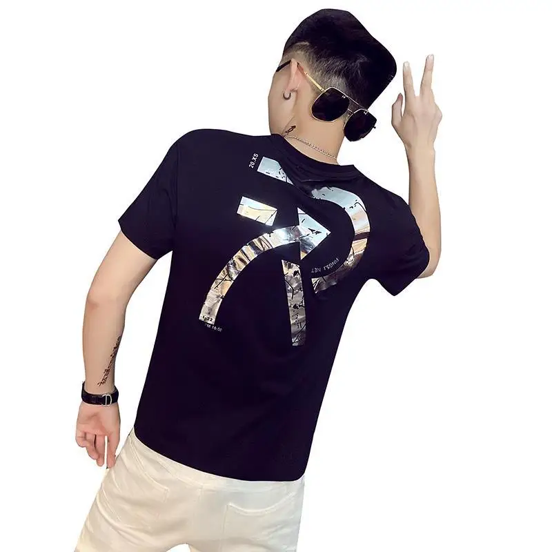 100% cotton short sleeve t-shirt men's summer trend handsome Joker shaking sound net red half sleeve student t-shirt T
100% cotton short sleeve t-shirt men's summer trend handsome Joker shaking sound net red half sleeve student t-shirt T